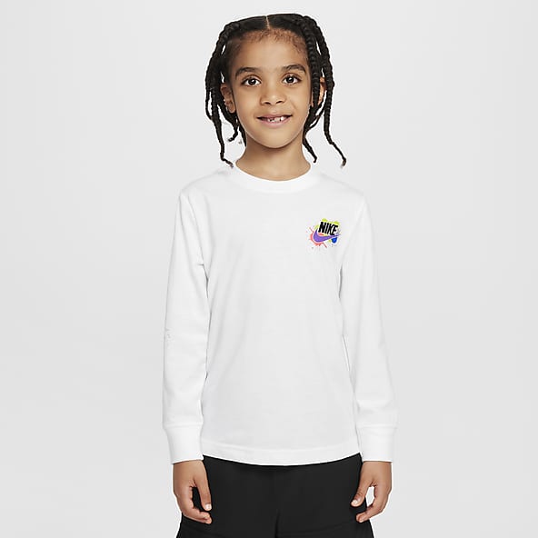 Girls white nike t shirt on sale